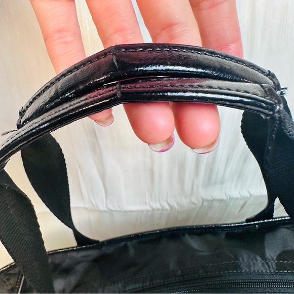 COACH MONOGRAM SIGNATURE NYLON BLACK LARGE TOTE BAG - Picture 4 of 16